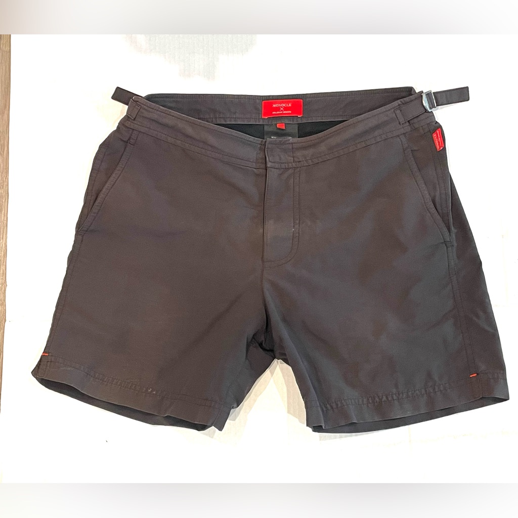Orlebar Brown Monocle Men Swim Trunks Gray 32made In England